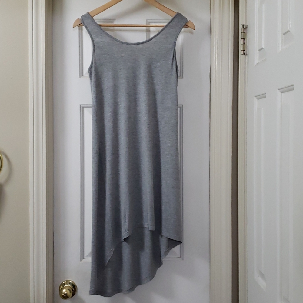 Cato Asymmetrical Sleeveless Shirt Dress